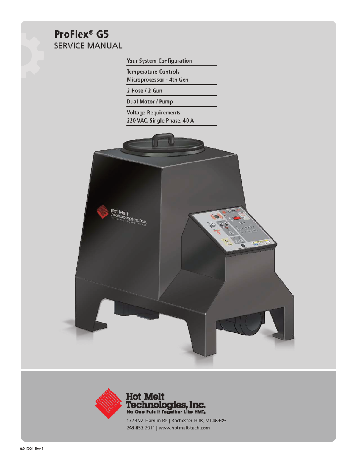 G5 Service Manual: ProFlex System Configuration & Safety Guidelines ...