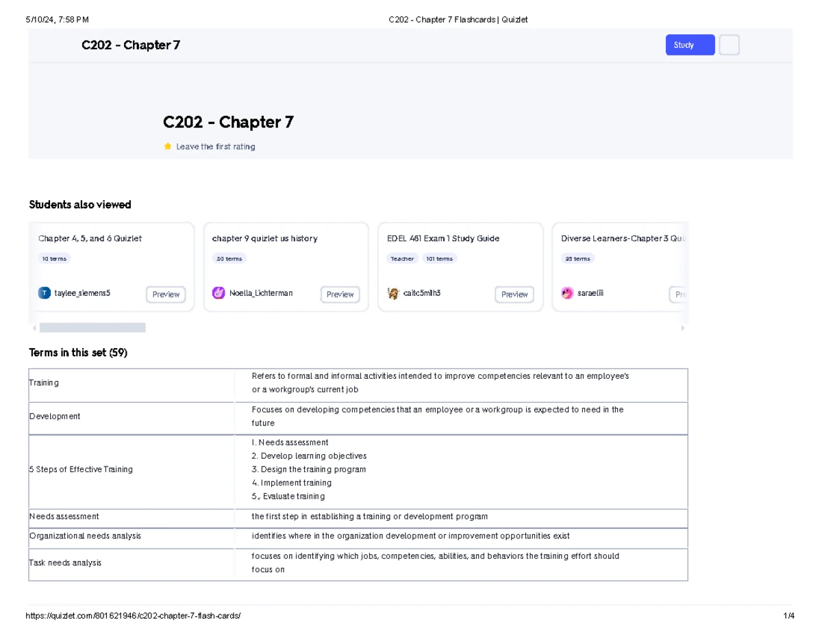 Chapter 7 C202 Quiz Study Flashcards for Science Engineering - Studocu