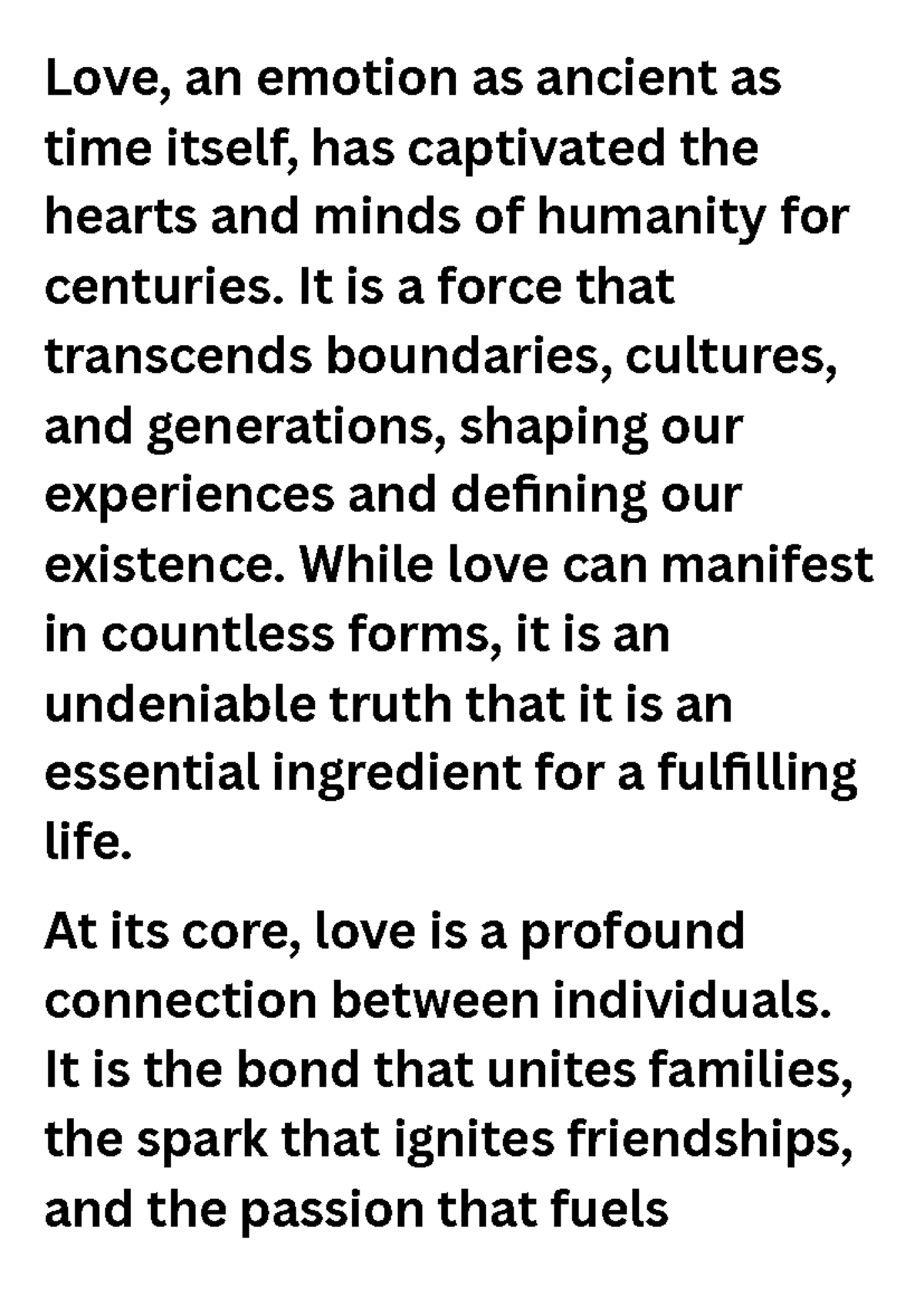 Exploring the Depths of Love: A Comprehensive Study - 20250401 - Studocu