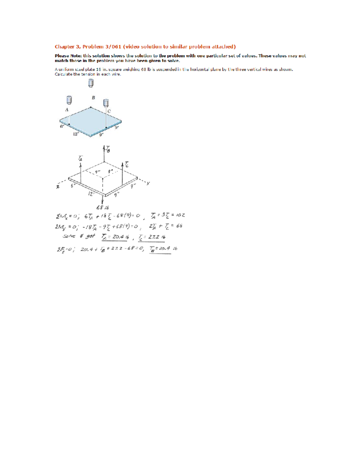 Hw5 Solutions for Statics - Exam Practice Guidance - Studocu