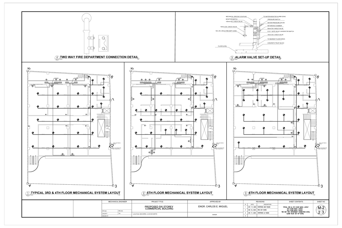 MEC 101: Mechanical System Layout for Proposed Six Storey Building ...