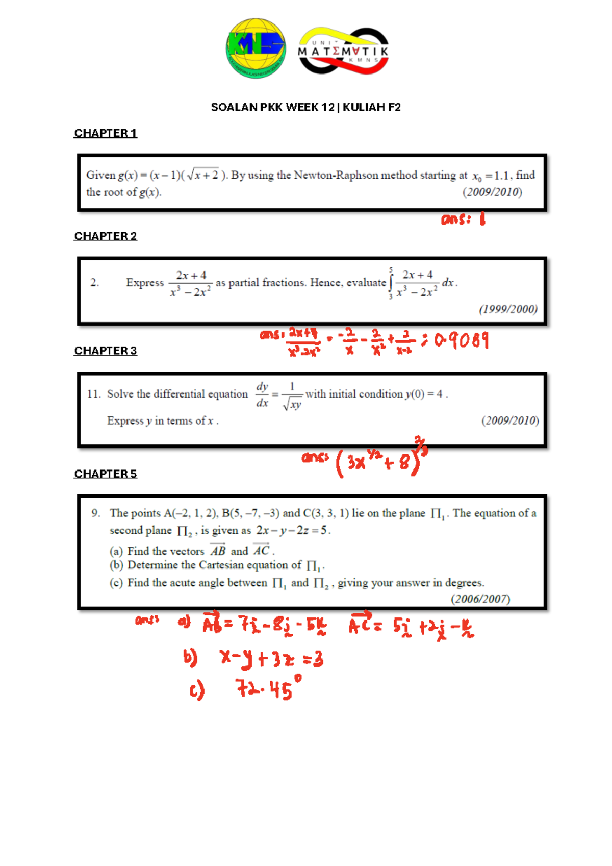 Soalan PKK WEEK 12 F2 - latihan pkk - mathematics - SOALAN PKK WEEK 1 2 ...