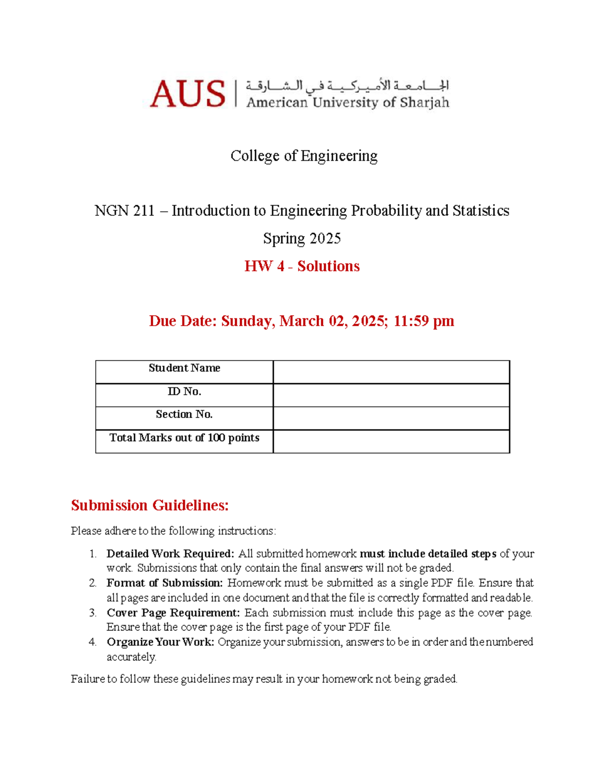 NGN211 S25 HW4 Solutions - College of Engineering NGN 211 ...