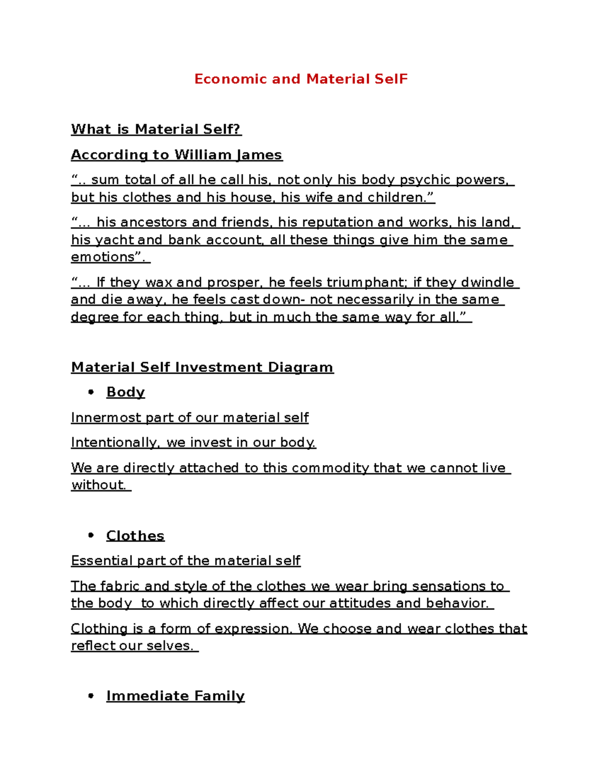 Economic and Material Self: Understanding Its Components and Impact ...