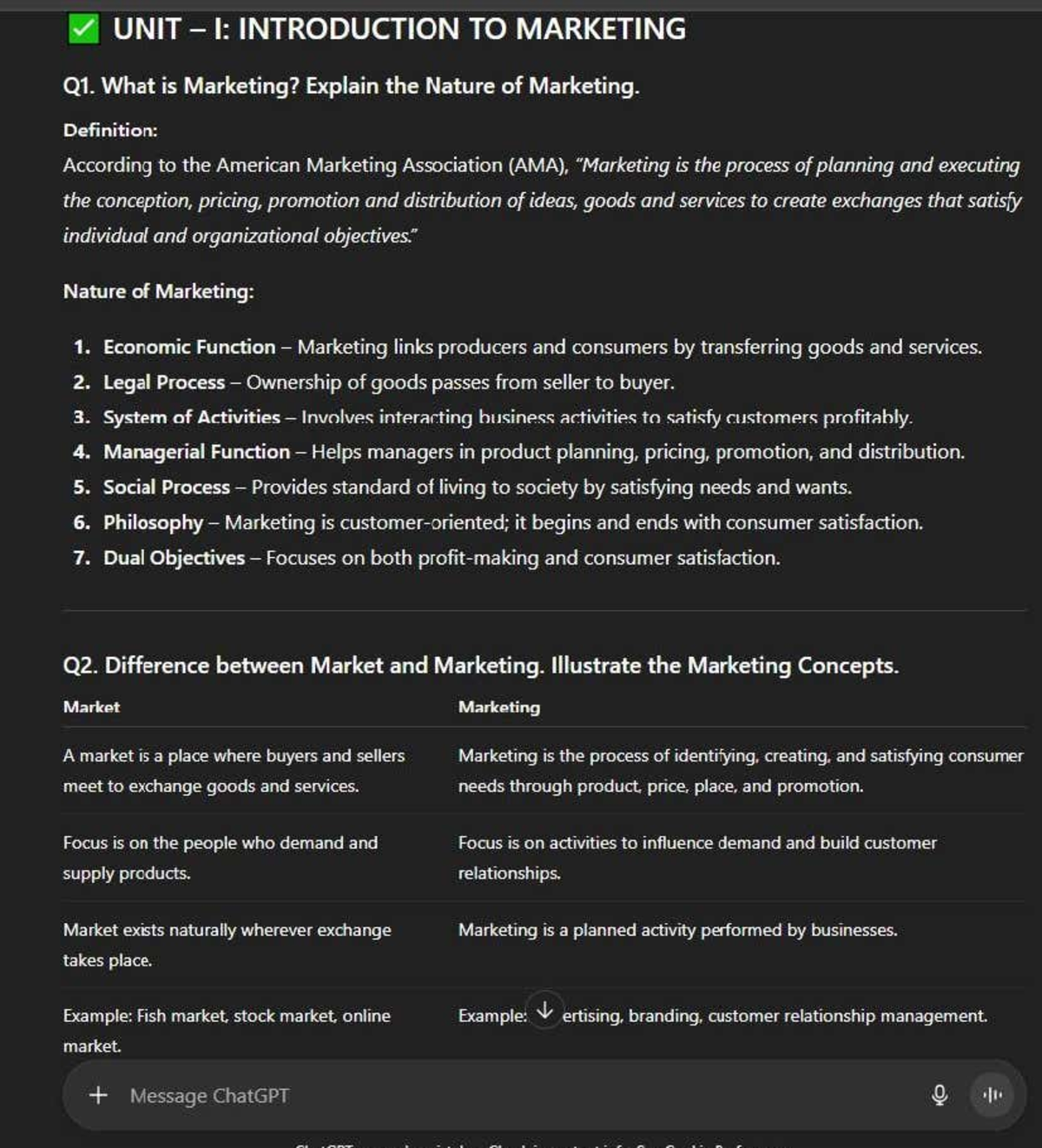 MM Assignment - Notes on Marketing Concepts and Consumer Behavior - Studocu