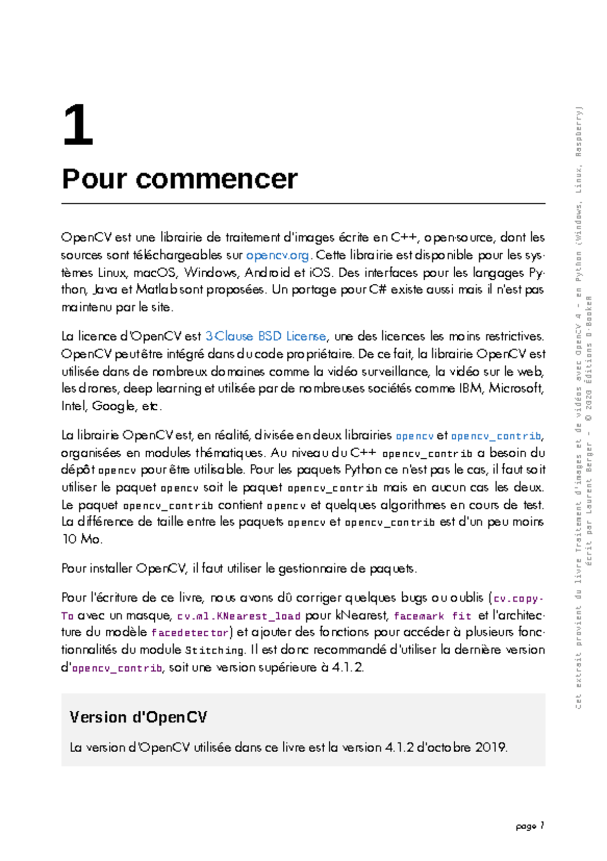 OpenCV 4: Introduction et Modules en Python (Ch1) - Studocu