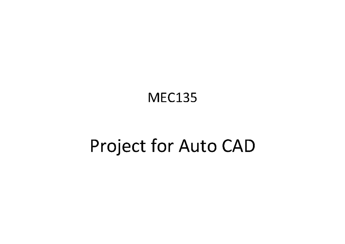 MEC Autocad Projects - ggdlwi - MEC Project for Auto CAD Draw Full ...