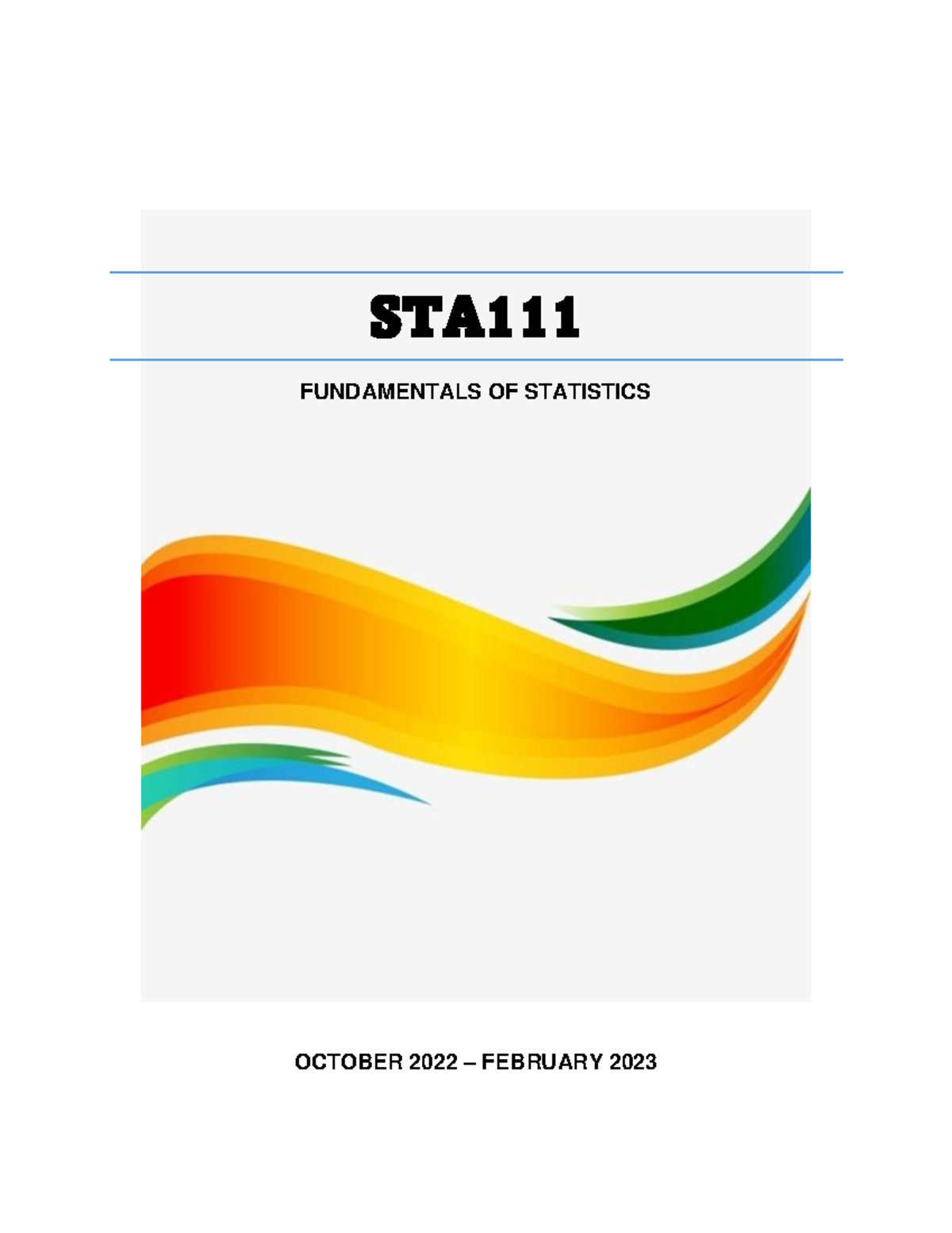 STA111 Fundamentals of Statistics: Chapter 1 - Introduction to ...
