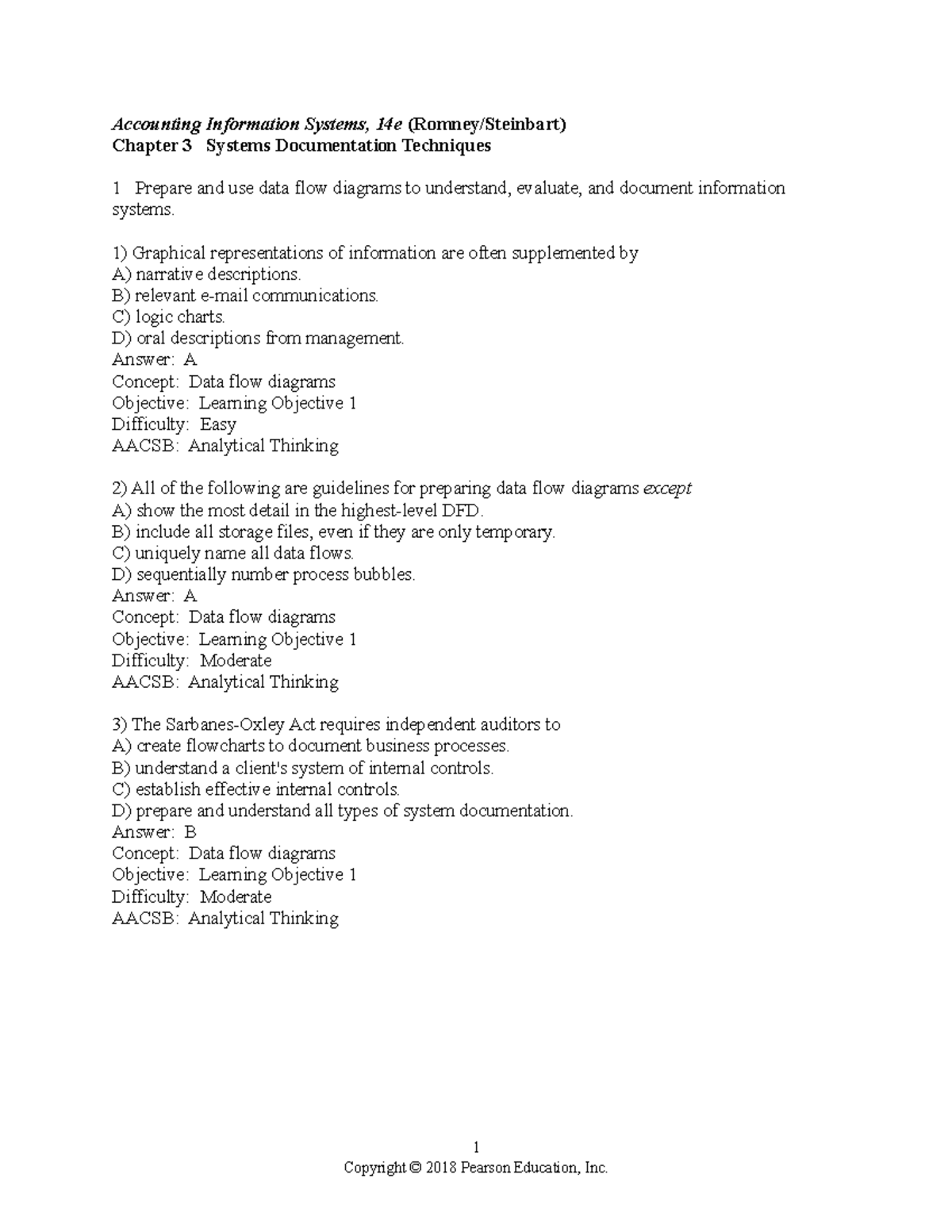 Chapter 3 - MCQs on Systems Documentation Techniques - Studocu