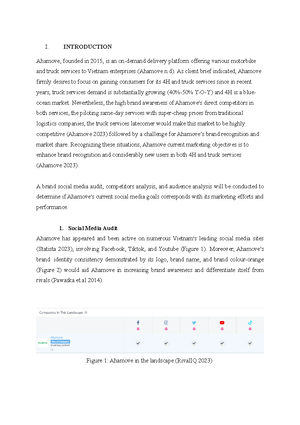 Social Media and Mobile Marketing MKTG1419 Assignment 1 Sample (DI ...