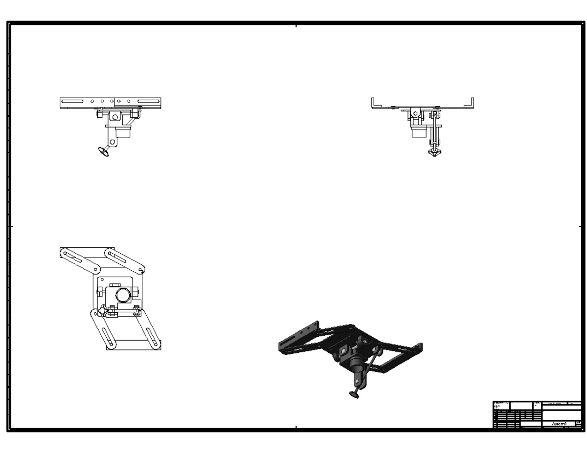 Assem 1 - CAD Drawing - Sheet 1 - A0 Scale 1:1 - Studocu