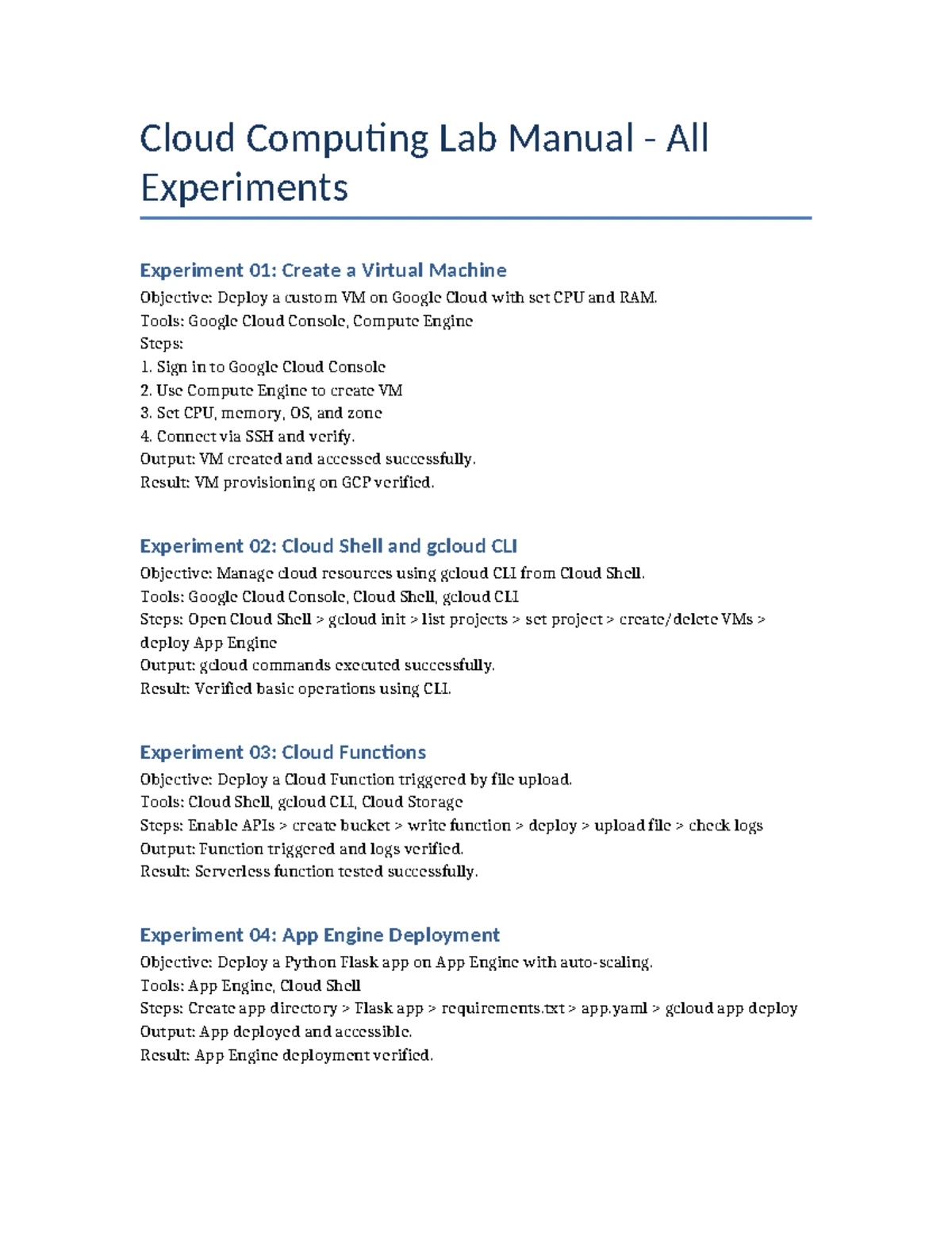 Soft Computing Lab Manual: AI & Data Science Experiments - Studocu