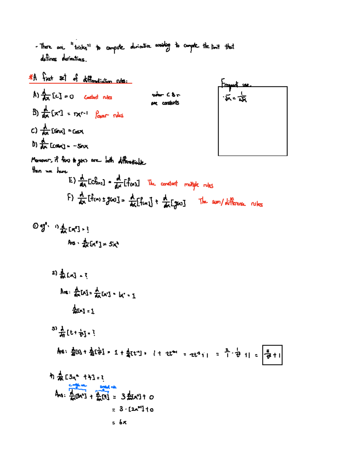 Chap 3 B Differentiation Rules Note Oct 18, 2022 - There are trials to ...