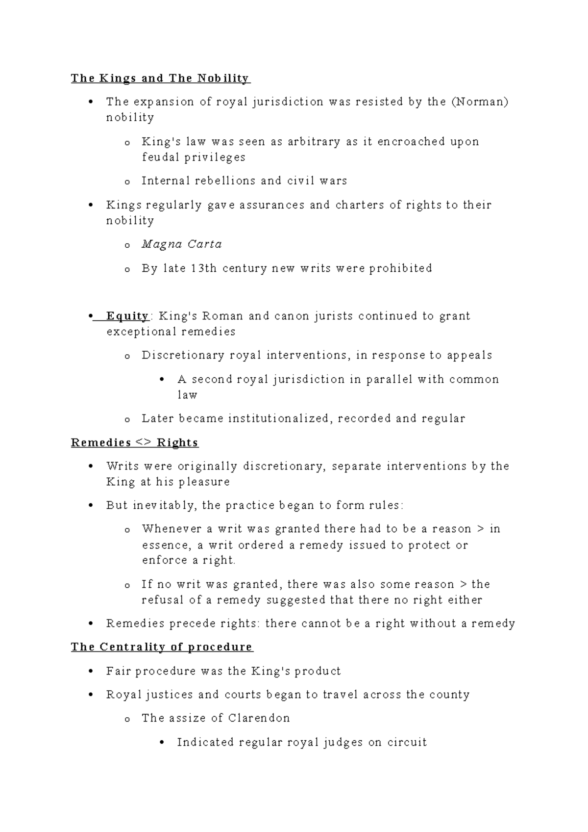 Kings and Nobility: An Overview of Royal Jurisdiction and Justice ...
