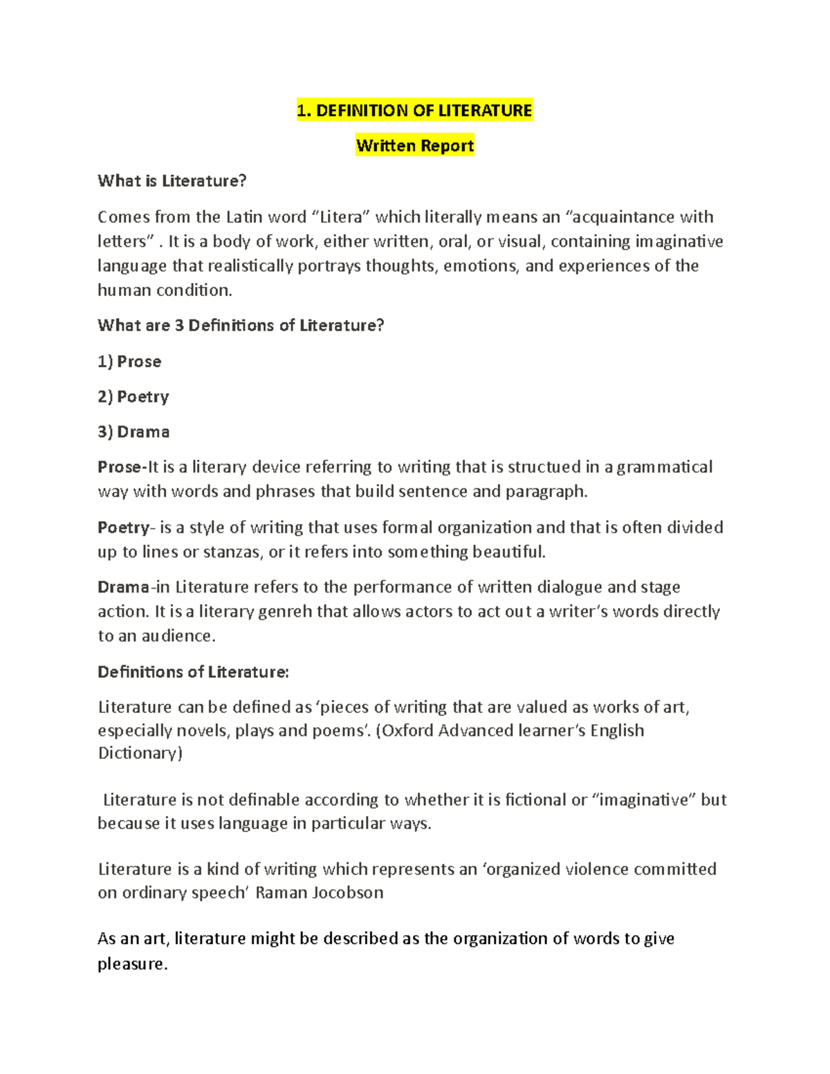 Lecture Notes In Global Lit - Global currents and world literature ...