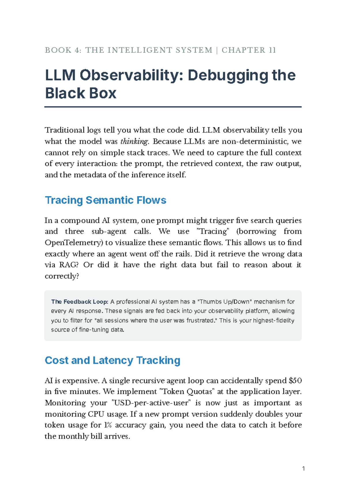 Intelligent System Ch 11: LLM Observability & Debugging Insights - Studocu
