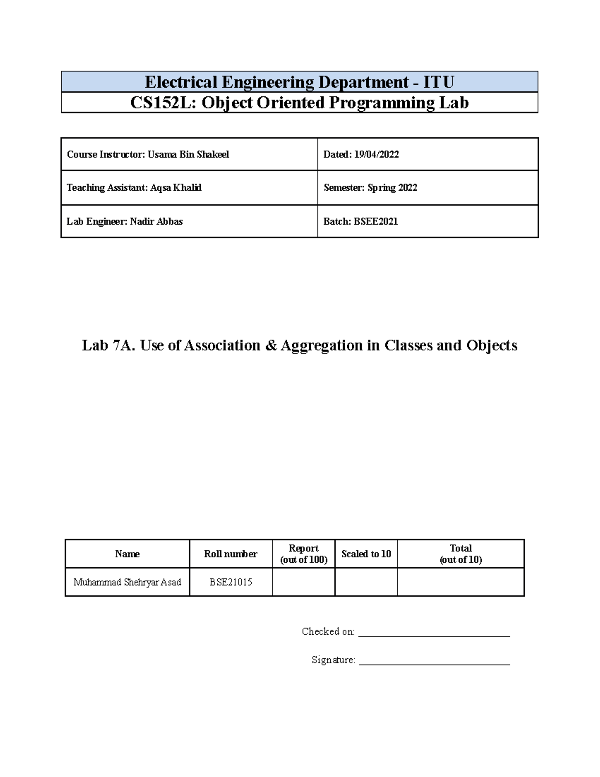 Lab 7A - This is a practice Lab Project Best for oop and UBL's related ...