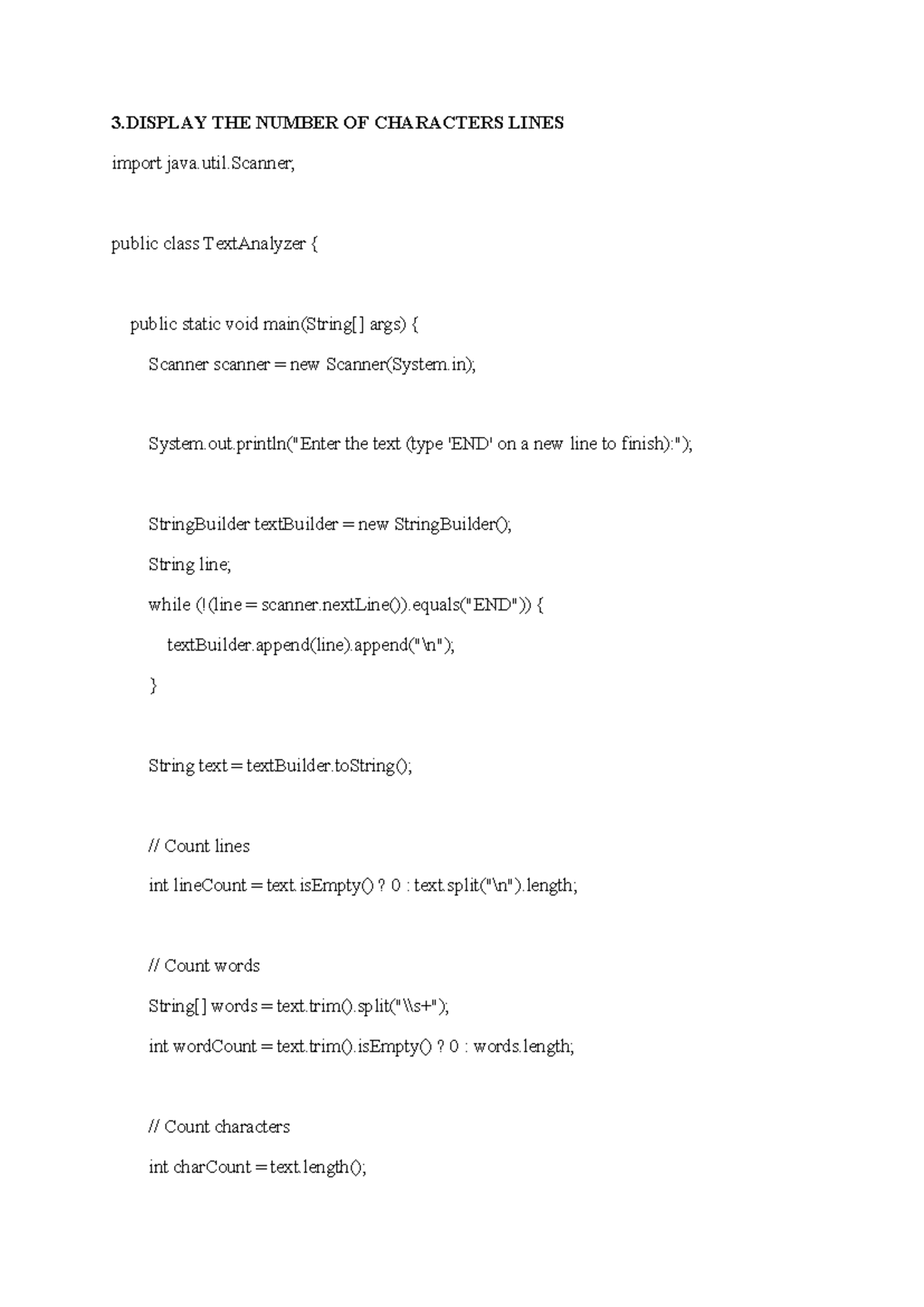 3,4,5 - Java Character and String Analysis Notes - Studocu