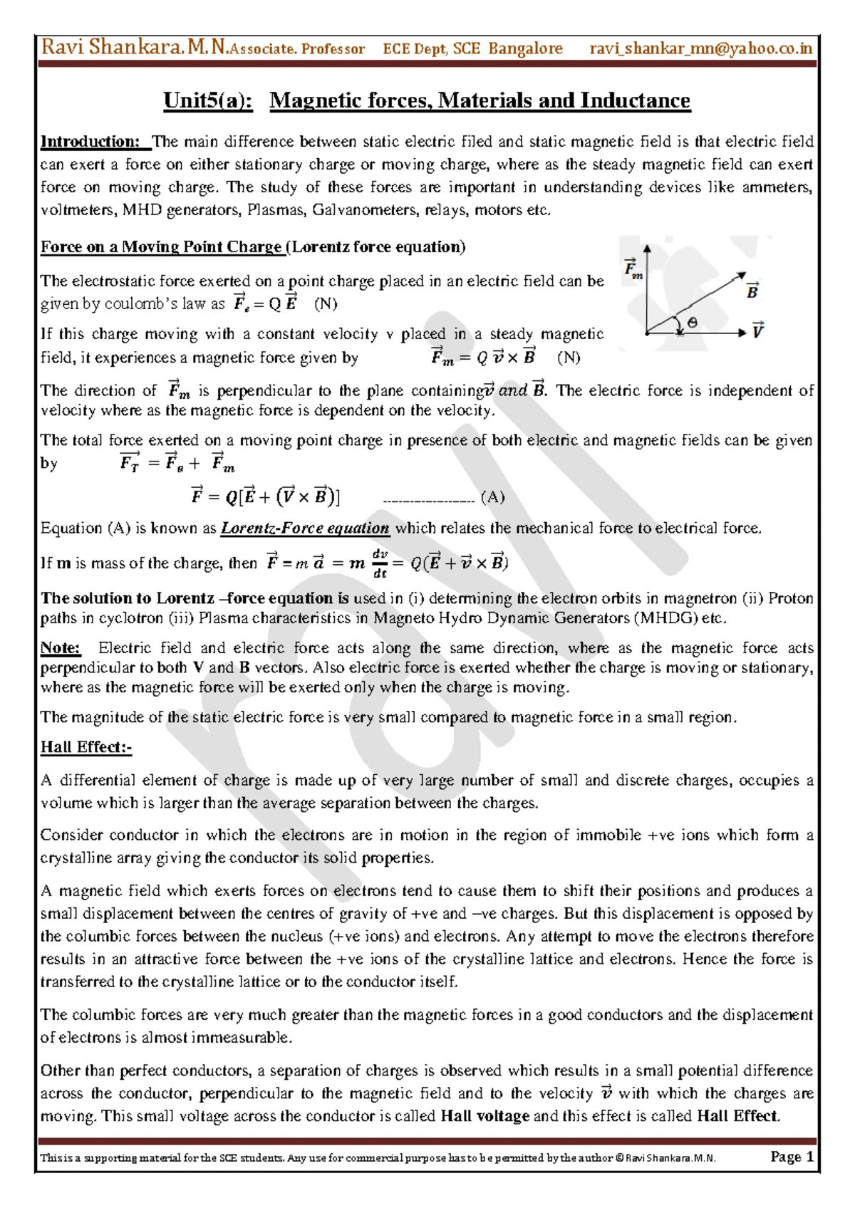 Module 5 Notes - Module 5 TRANSDUCER A transducer is a device that ...