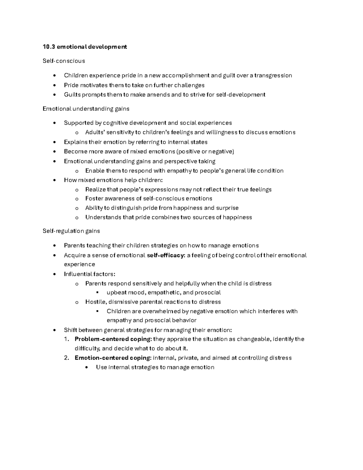 Chapter 10 - Emotional and Social Development in Middle Childhood (10.3 ...