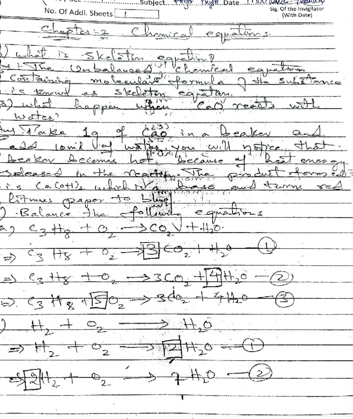 CHM 101 Final Exam Notes: Chemical Equations & Reactions - Studocu