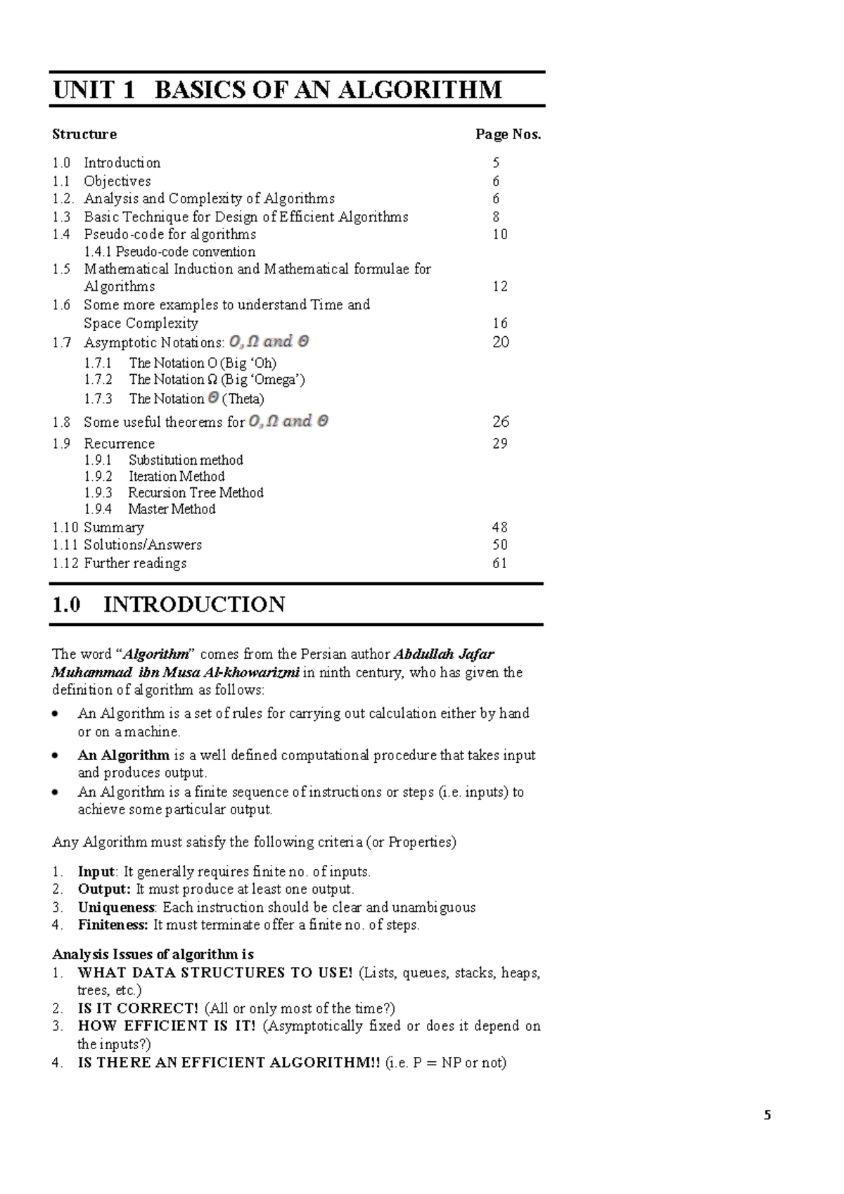 ICS 2301 Final Exam Questions: Design and Analysis of Algorithms - Studocu