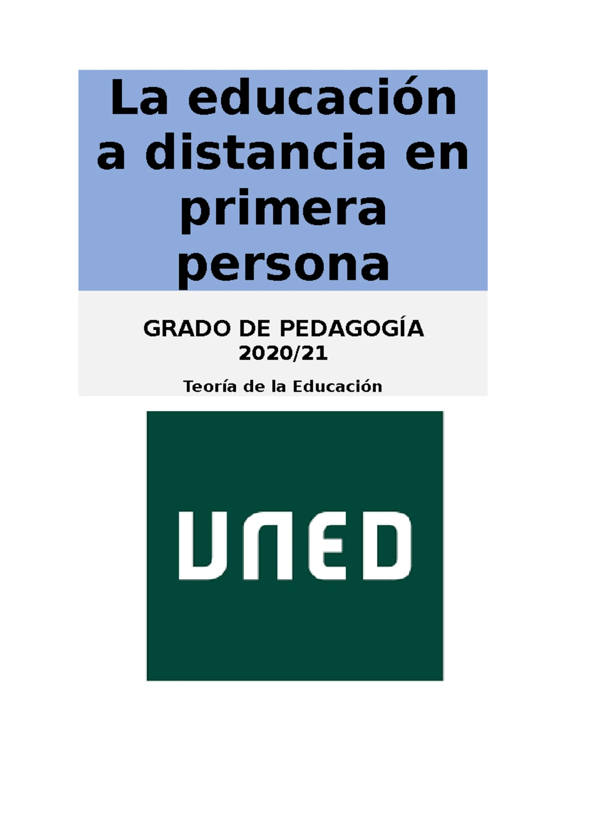 Prueba de Evaluación Continua (PEC) - Educación y Pedagogía Social 2022 ...