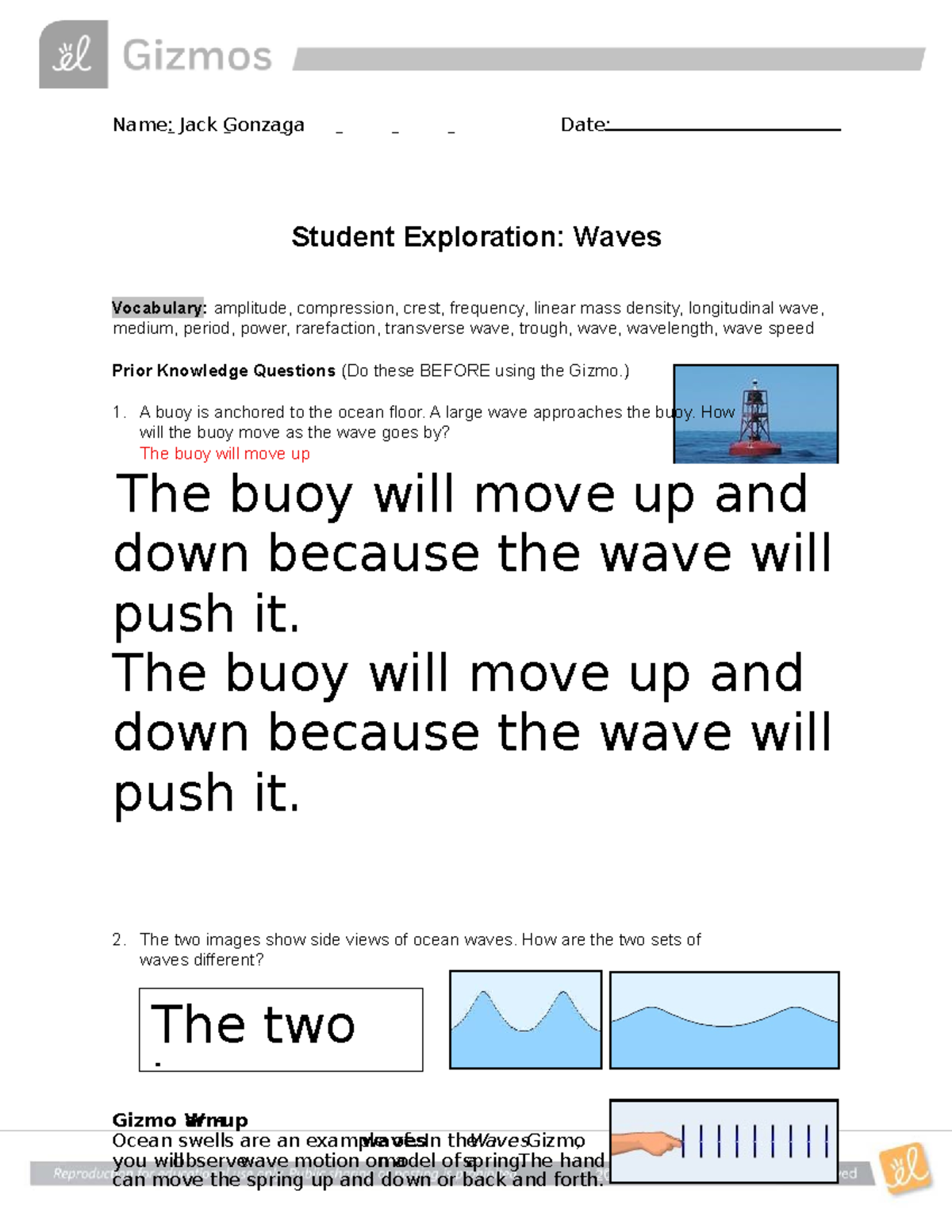Waves SE (Student Exploration) - Comprehensive Notes on Wave Dynamics ...