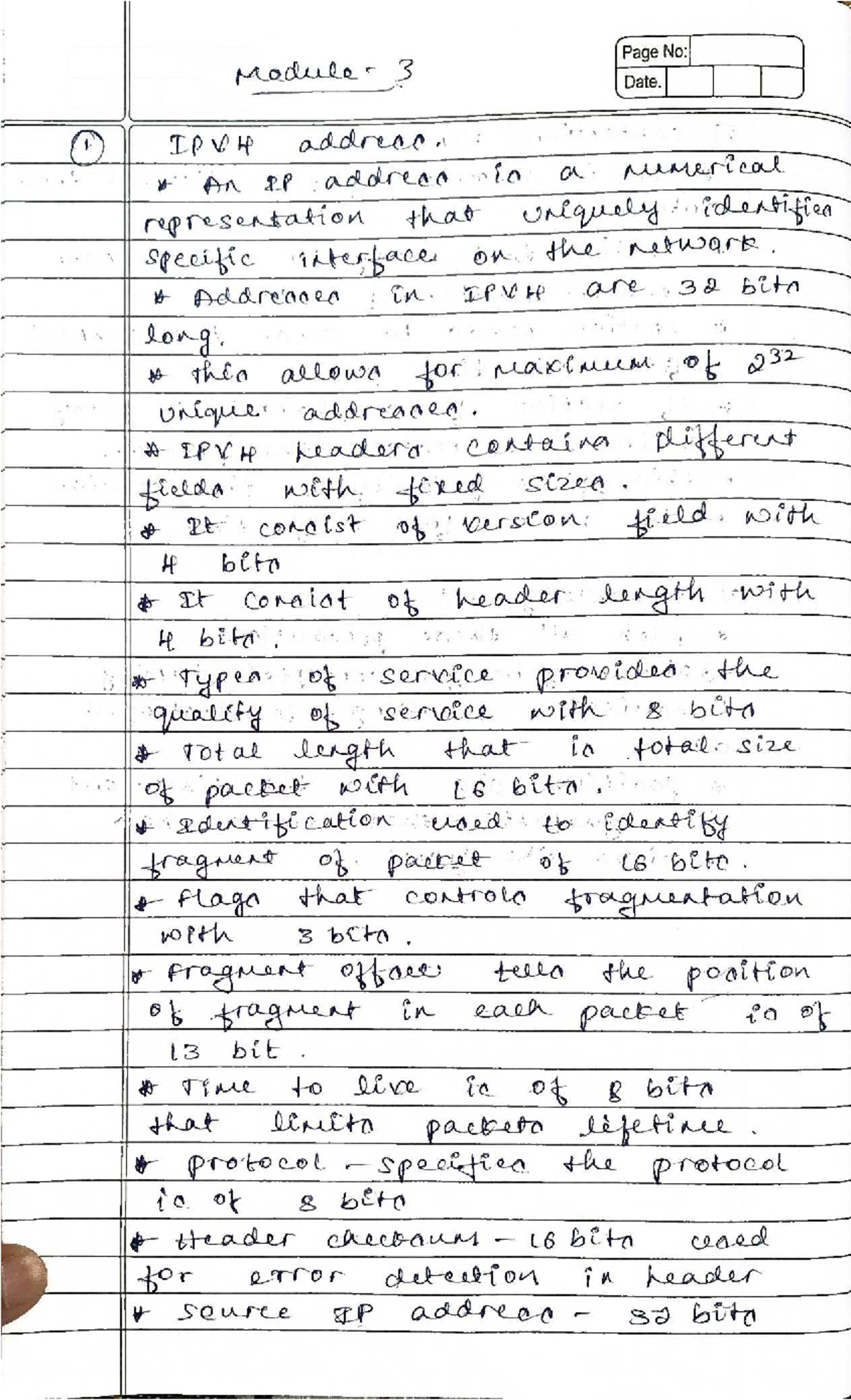 Module 3 - IPV4 and IPV6 Addressing Notes - Studocu