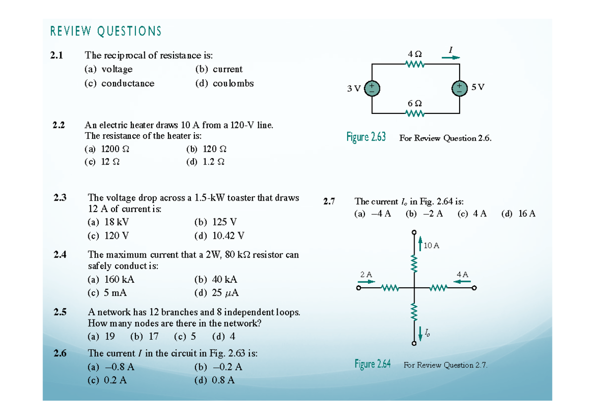 Chapter 2 Selected Problems Review and Solutions - Studocu