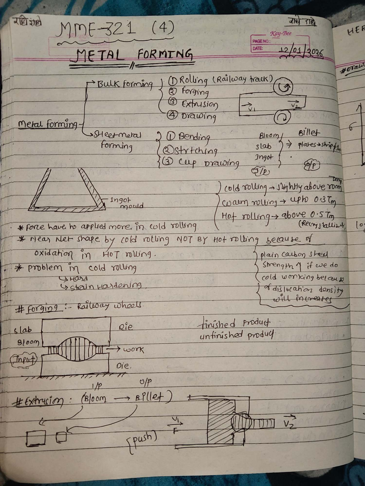 2181 MME (4) Metal Forming: Bulk Forming Techniques and Calculations ...
