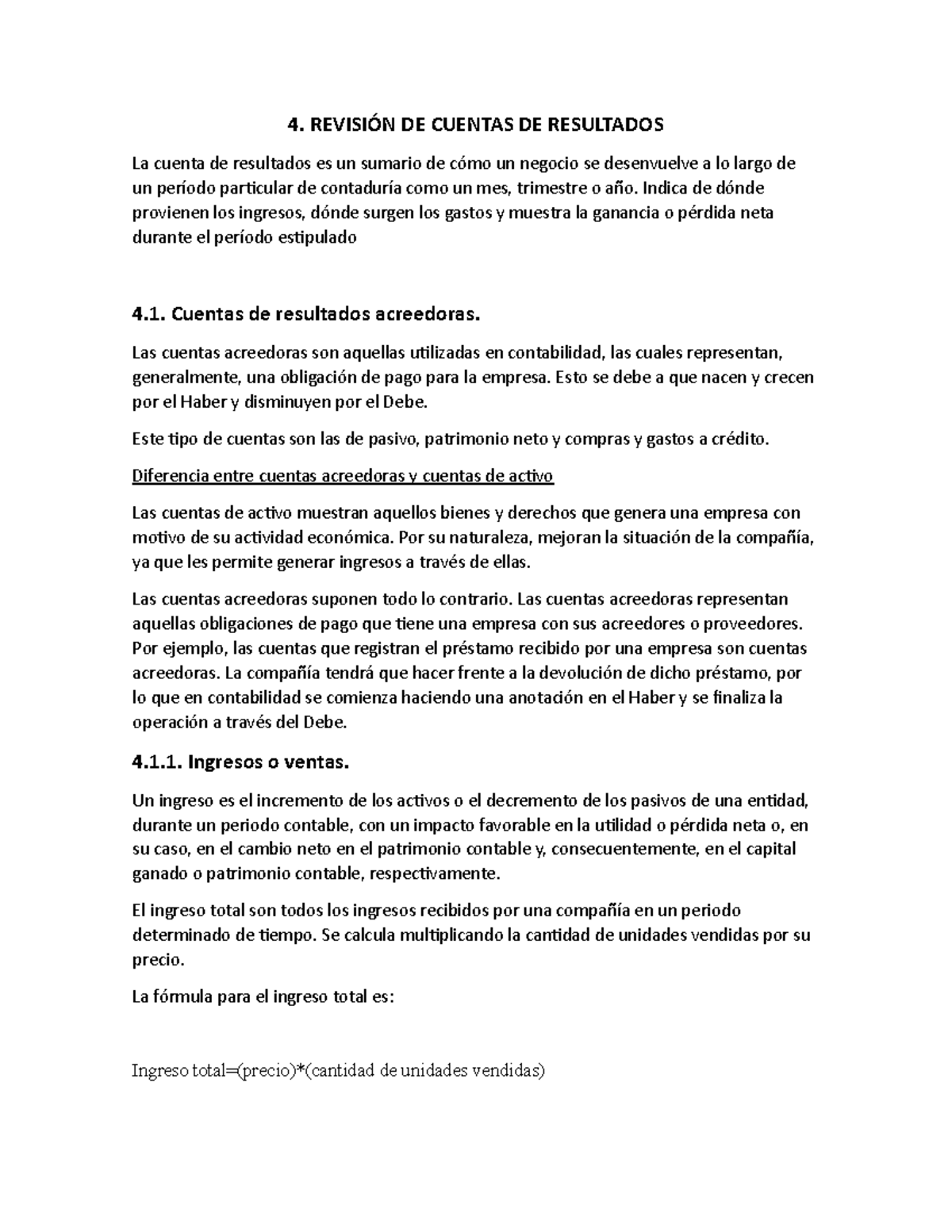Unidad 4 - Auditoría de Cuentas de Resultados y Productos Financieros ...