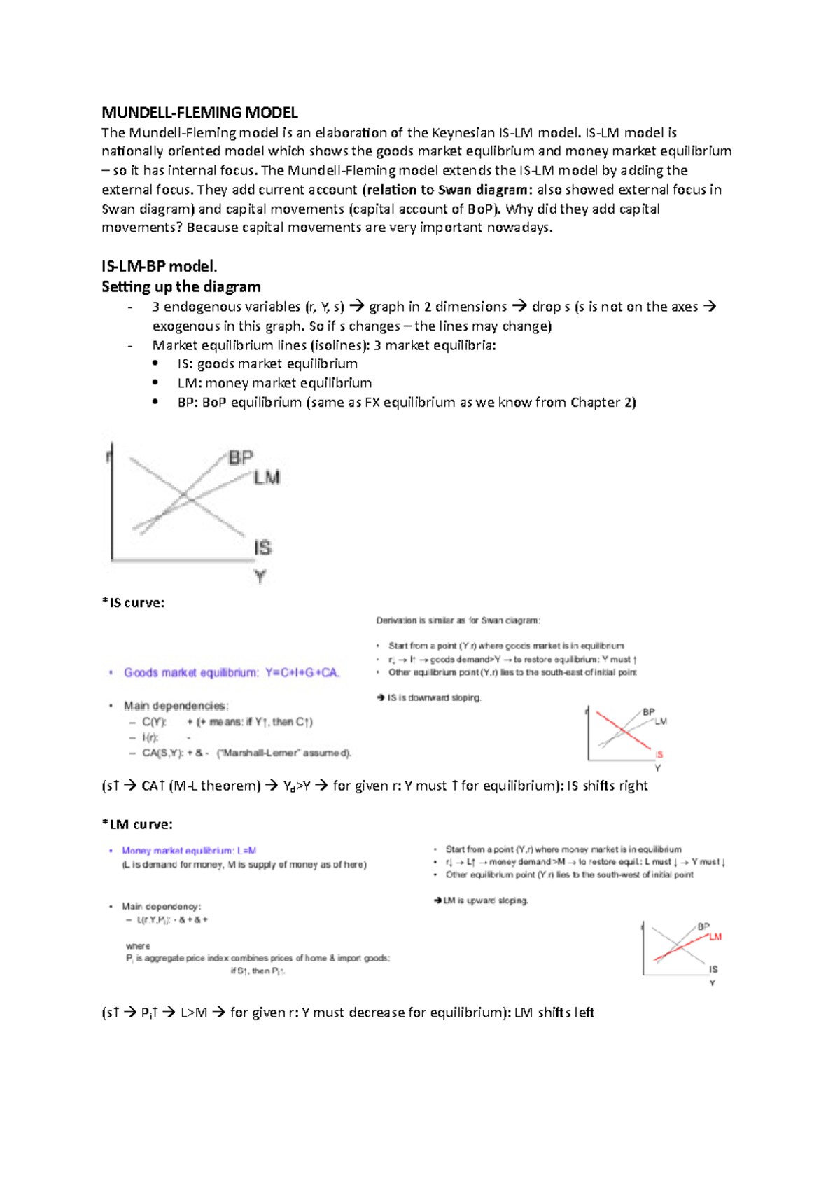 CE - Week 5: Understanding the Mundell-Fleming Model and Its Dynamics ...
