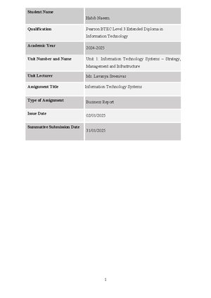 Declaration Form - vcd - Higher Nationals STUDENT ASSESSMENT SUBMISSION ...