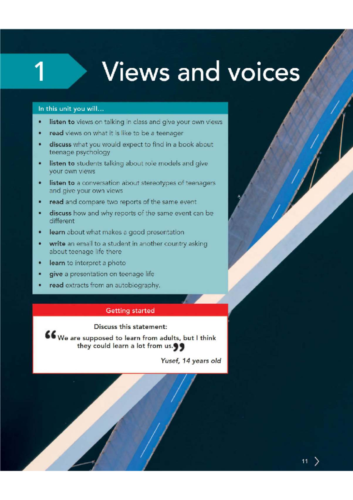 Global English 9: Chapter 1 - Views and Voices on Teenage Life - Studocu