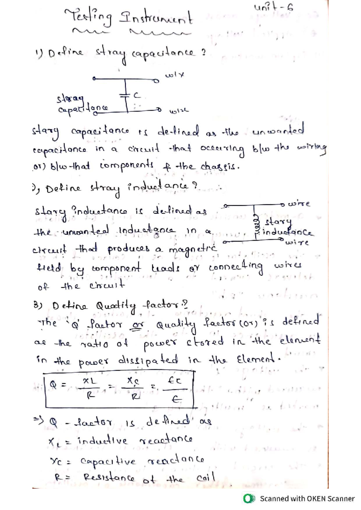 DIP EMI 6TH UNIT - Stray Capacitance, Inductance & Measurement ...
