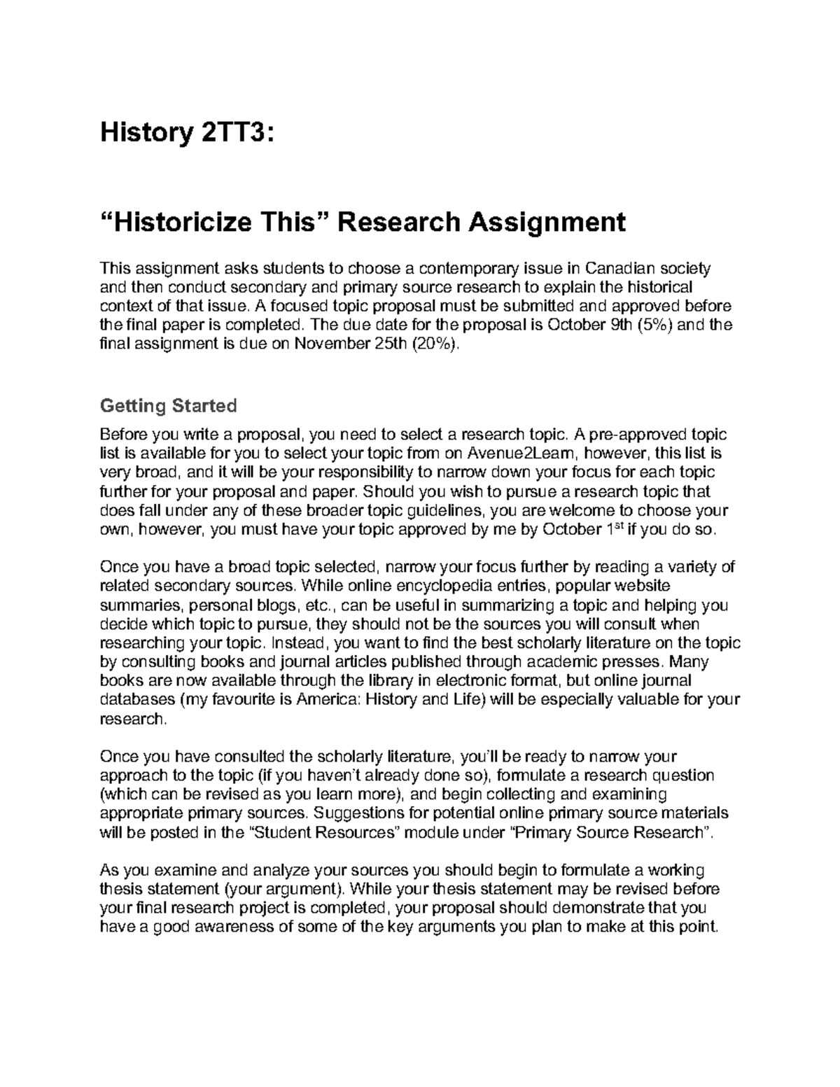 2TT3 Proposal for 