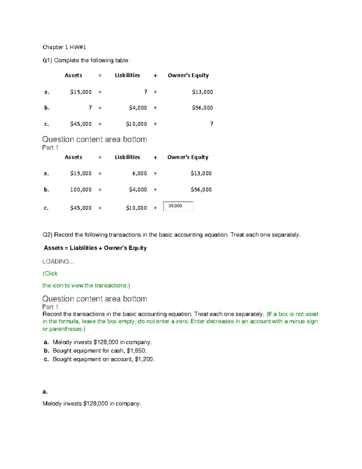Chapter 1 HW#1 - Exercises in Small Business Accounting Concepts - Studocu