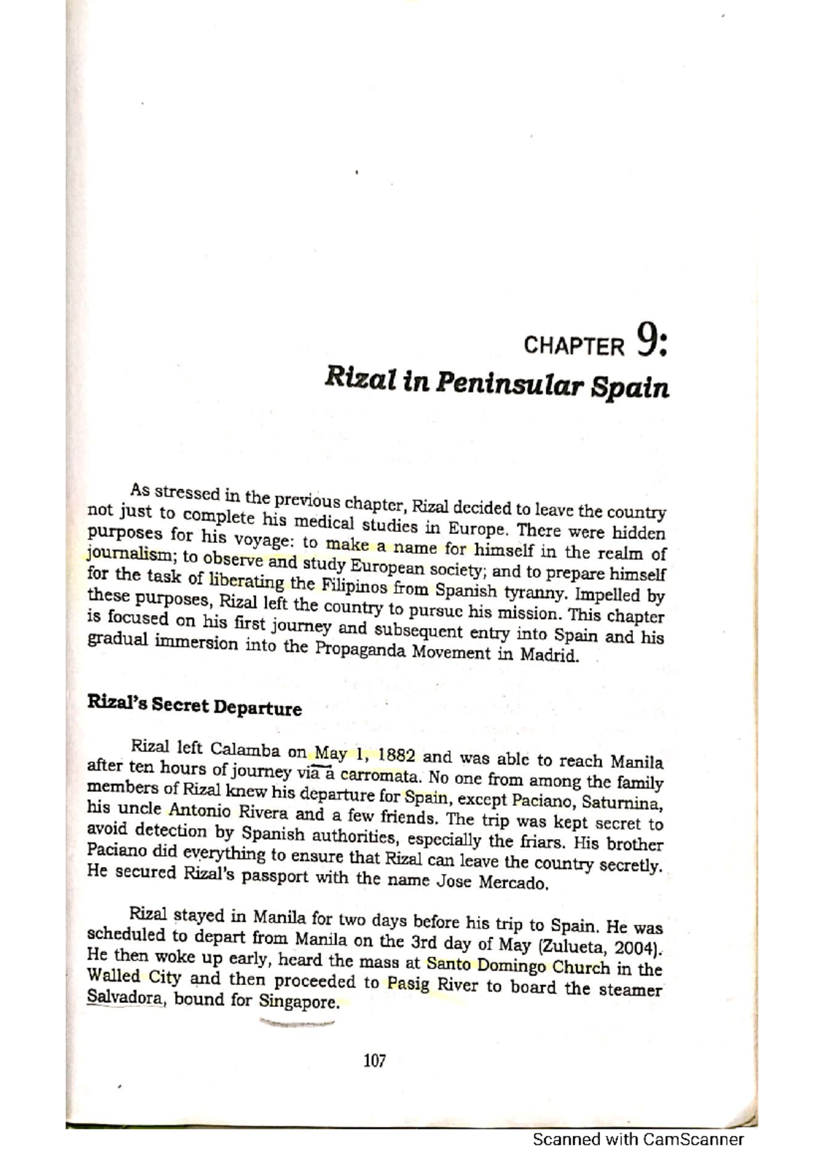 Chapter 9-11: Rizal's Role in Filipino Nationalism Development - Studocu