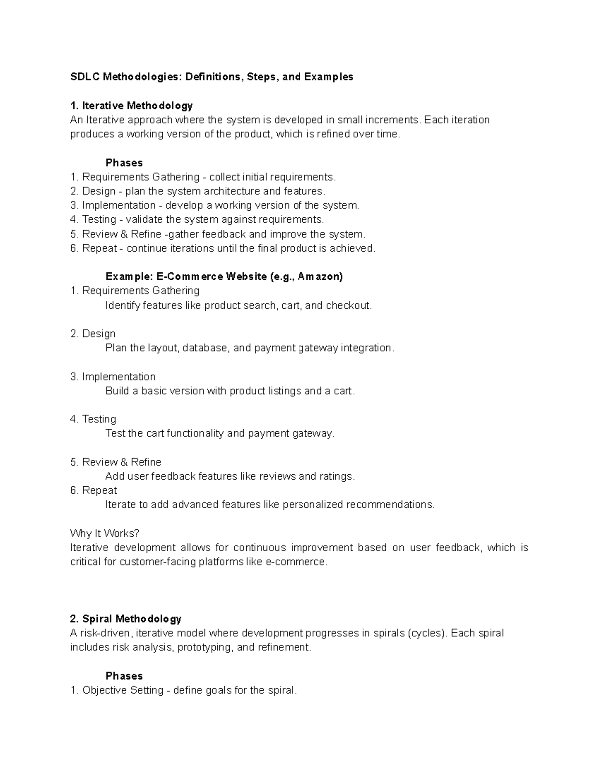 SDLC Methodologies- Definitions, Steps, and Examples - SDLC ...