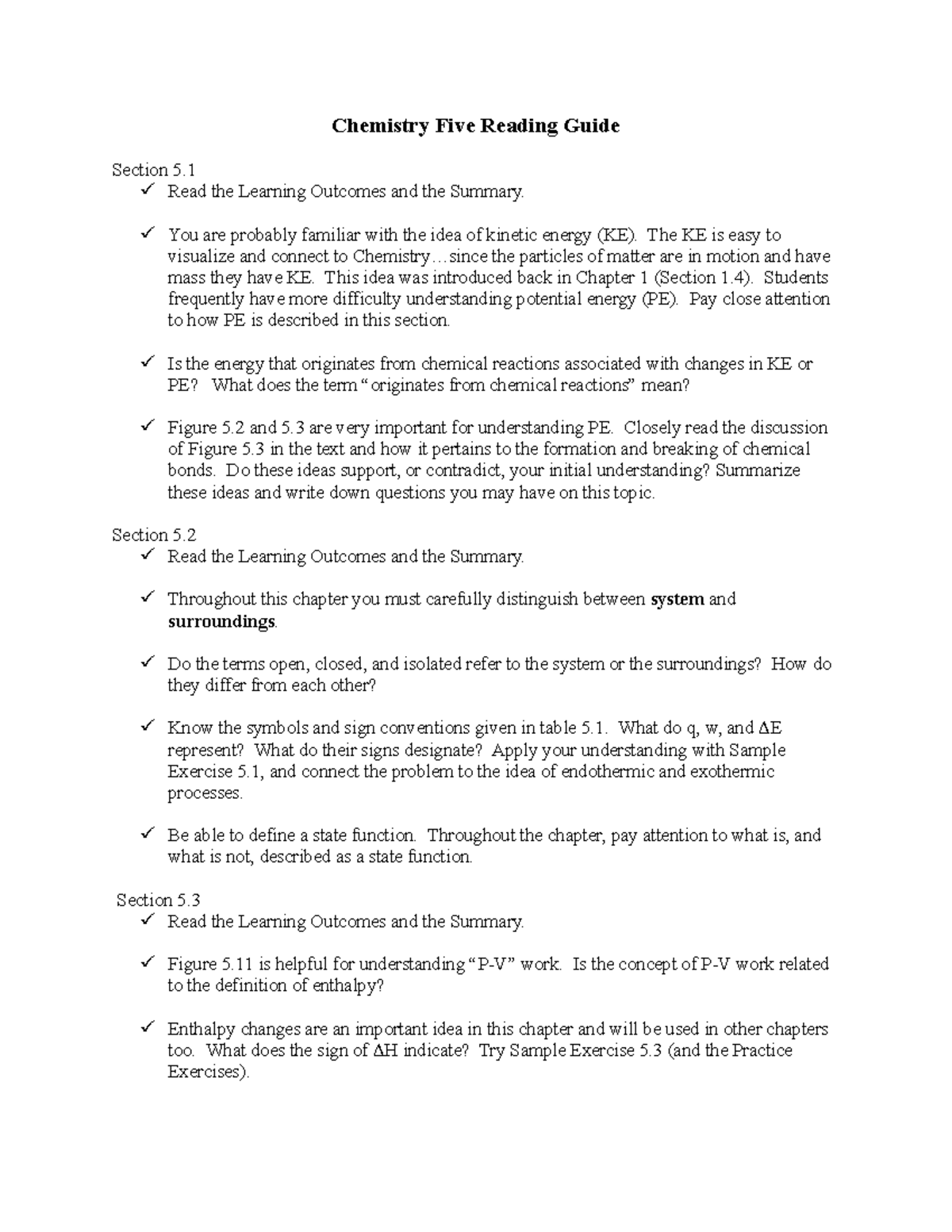 Chapter+5+reading+guide - Chemistry Five Reading Guide Section 5. Read ...