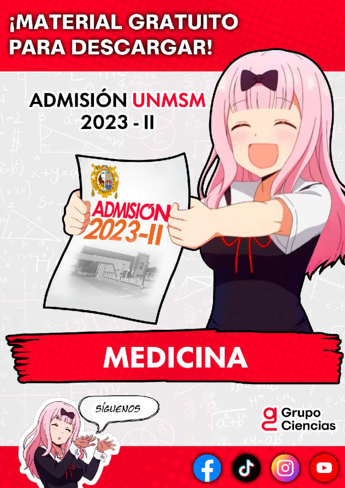 Examen de Admisión Medicina Humana UNMSM 2023-II - Material Estudio - Document Preview