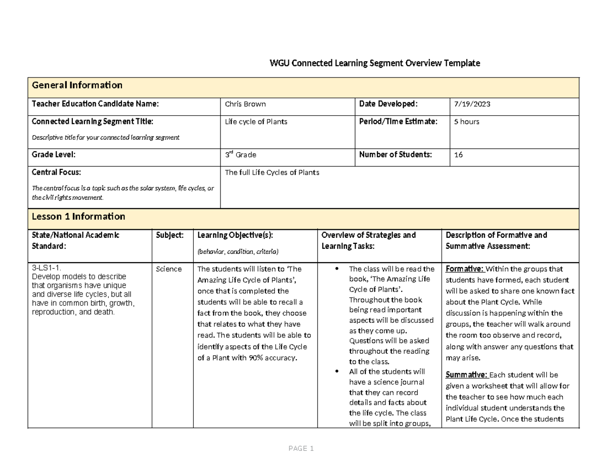 Childrens Literature Task 2-C970 - WGU Connected Learning Segment ...