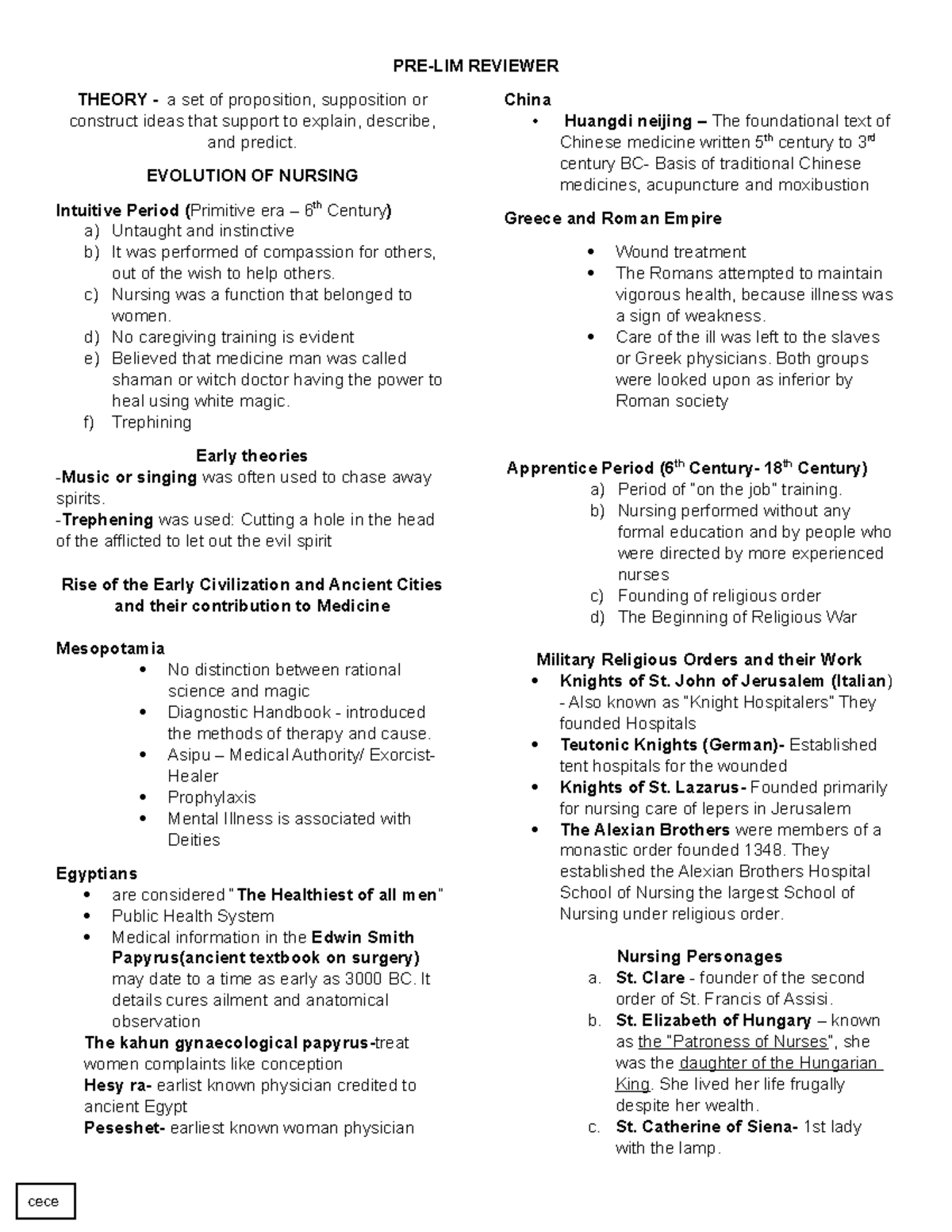 Theoretical Foundation Reviewer: Evolution of Nursing and Key Theories ...