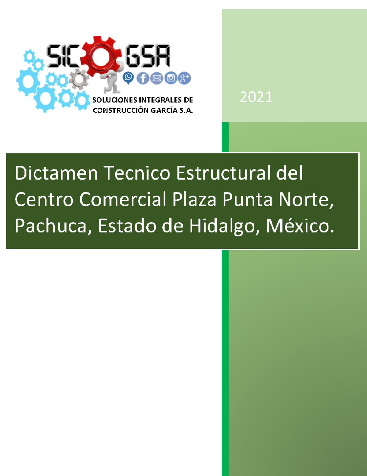 Dictamen Técnico Estructural del Centro Comercial Plaza Punta Norte 2021 - Document Preview