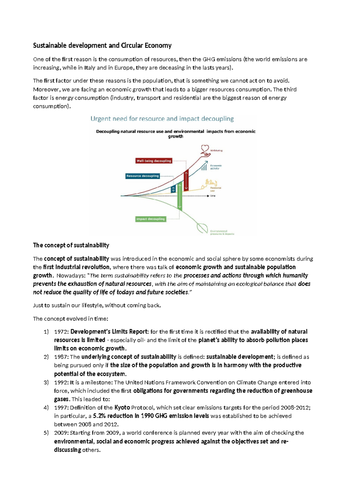 Lezione 3 - Appunti presi - Sustainable development and Circular ...
