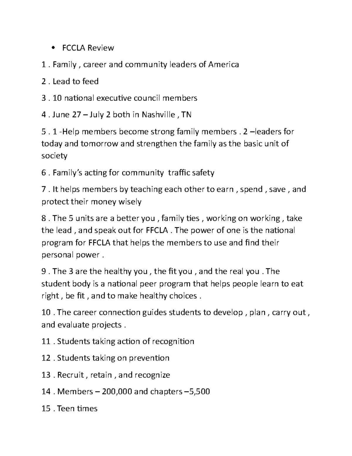 Fccla Review - FCCLA Review Family , career and community leaders of ...