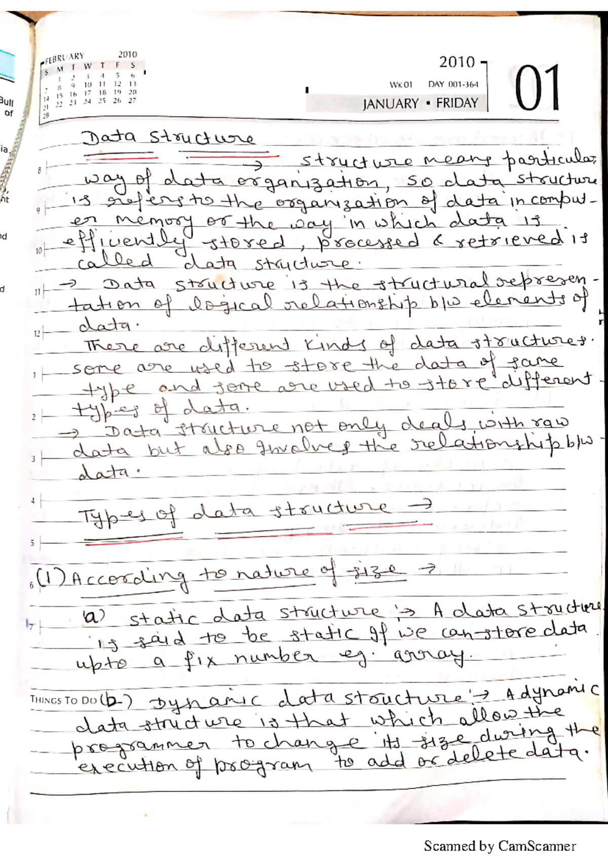Ds notes - FEBRUARY 2010 W T F S 2010 3 5 , 4 6 9 10 11 12 13 8 Wk 01 ...