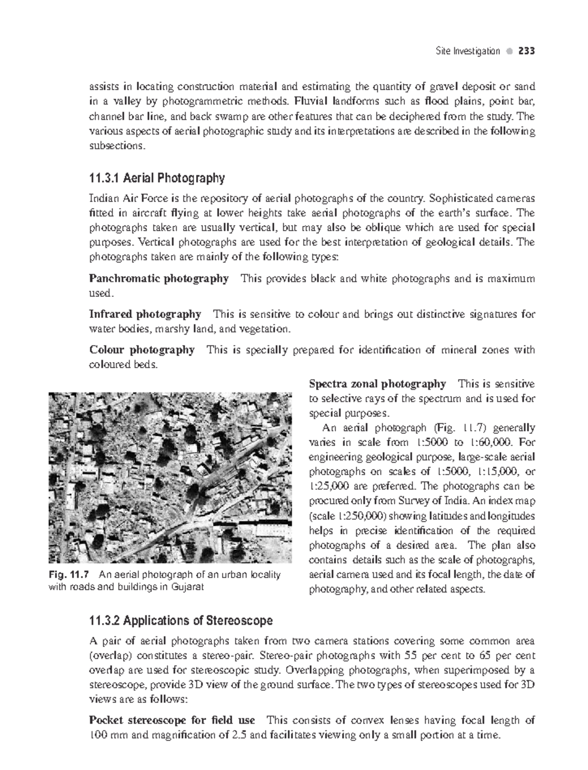 Site Investigation 233: Aerial Photography & Fluvial Landforms Analysis ...