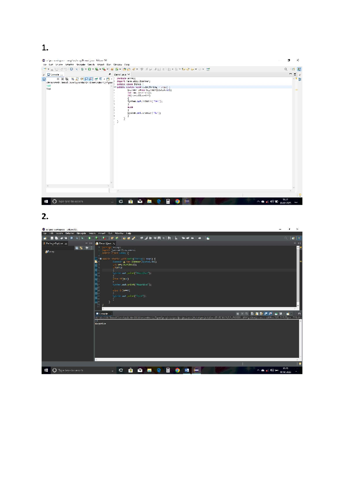 Array Assignment in Java: Eclipse IDE Demo1 Code Analysis - Studocu